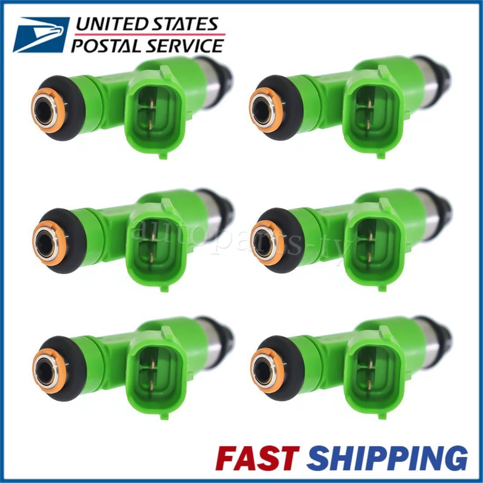 Juego de 6 inyectores de combustible para Nissan Quest 2011-2017 INFINITI FX35 3.5L 2009-2012 Foto 4 de 4