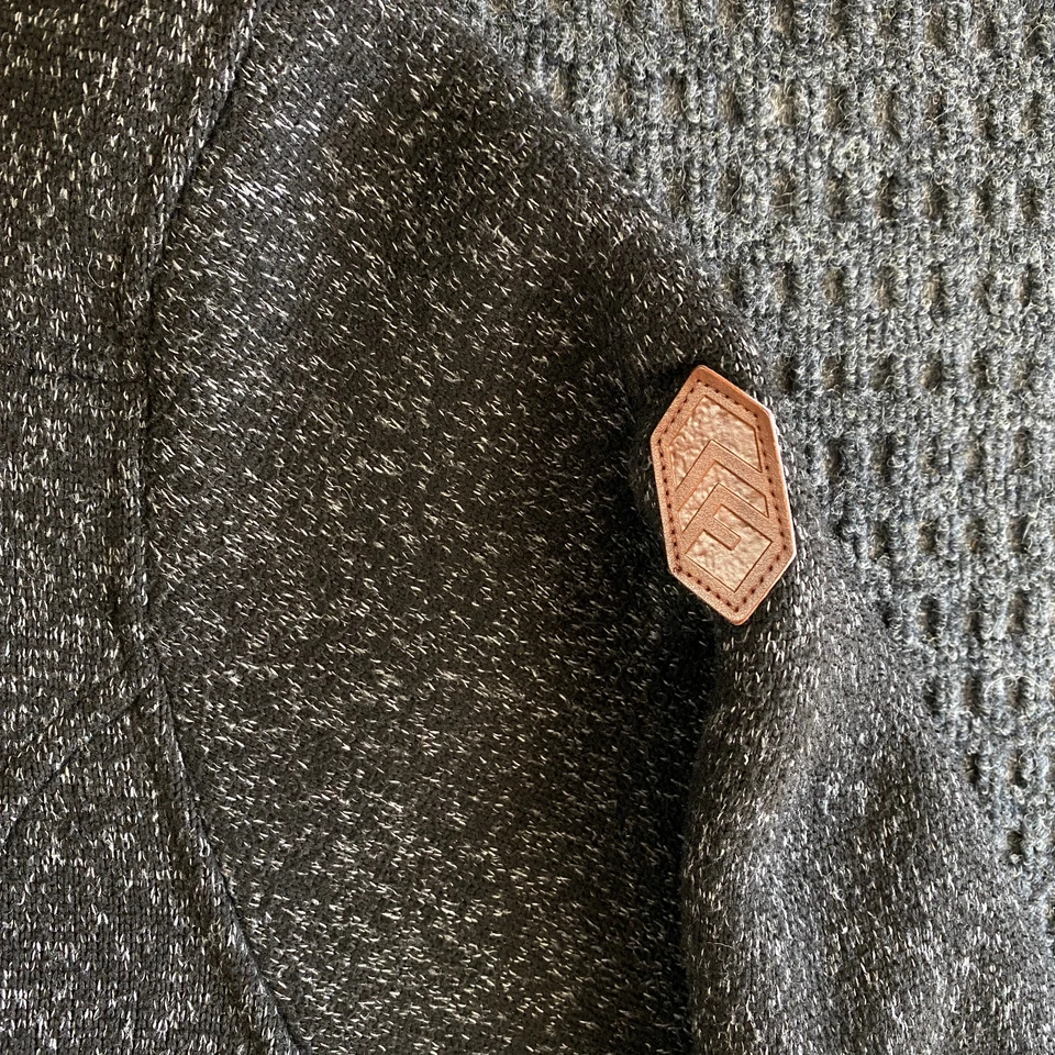 Suéter Chaqueta con Capucha Para Hombre Free Country Osprey Gruesa Forrada de Vellón Gris Oscuro XXL Foto 3 de 4