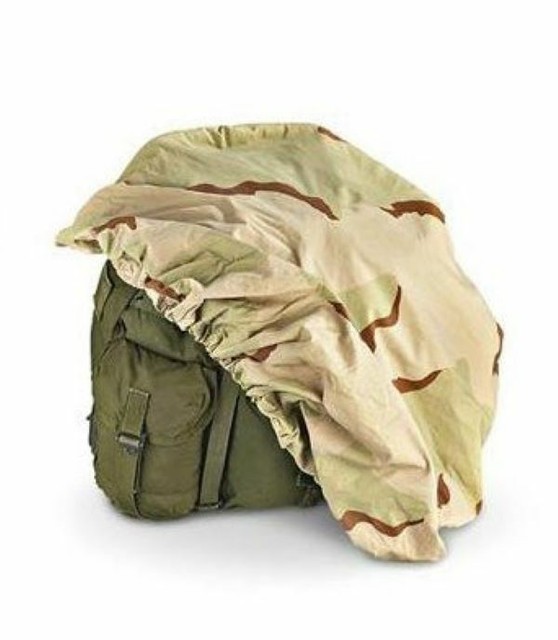 (2) US Military FIELD PACK COVER Desert Camouflage Camo Backpack or