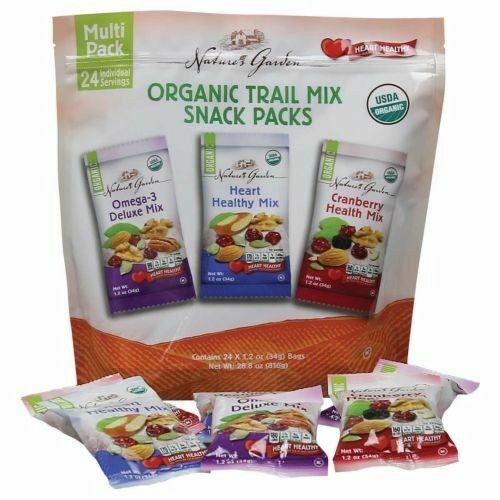 🔥Nature's Garden Organic Trail Mix Snack Packs Multi pack 28.8 oz (1