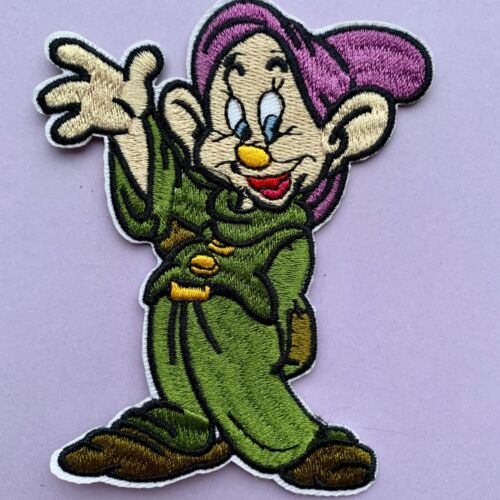 DISNEY DWARF DOPEY SNOW WHITE  EMBROIDERED APPLIQUÉ PATCH SEW OR IRON ON  - 第 1/1 張圖片