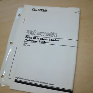 CATERPILLAR 268B Skid steer Loader Hydraulic Schematic Manual service