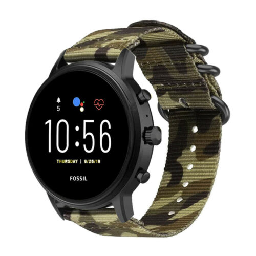 Replacement Nylon Sports Watch Strap Band For Fossil Men's Gen 6 5 Smartwatches - Picture 22 of 24