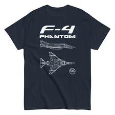 F-4 Phantom II Classical American Fighter Jet Clean Design T-Shirt