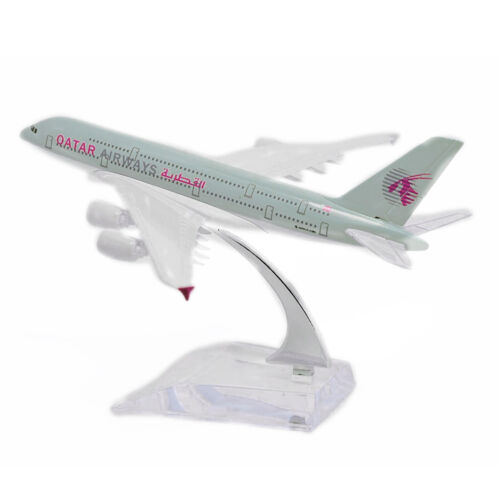 1:400 16cm A380 Qatar Airways Airplane Model Alloy Simulation Aircraft Ornaments - Picture 1 of 11