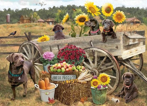 Choc Wagon 500 Piece Jigsaw Puzzle Cobble Hill New - Picture 2 of 2