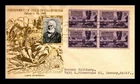 Dr Jim Stamps California Gold Centennial Block FDC Crosby Thermograph Photo