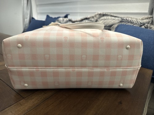 Neu mit Etikett Betsey Johnson XOTOTEY Beuteltasche rosa bunt Gingham Totenkopf BM30060 - Bild 7 von 7