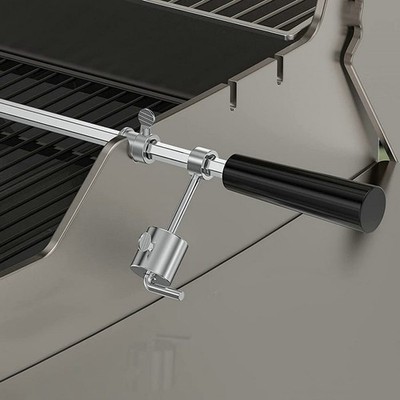 Brathähnchengabel Edelstahl Drehspieß Zubehör für Outdoor Grills