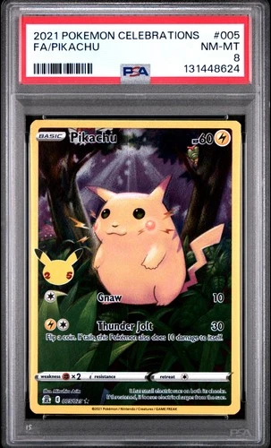 Pikachu 005 Celebrations Pokemon PSA 8