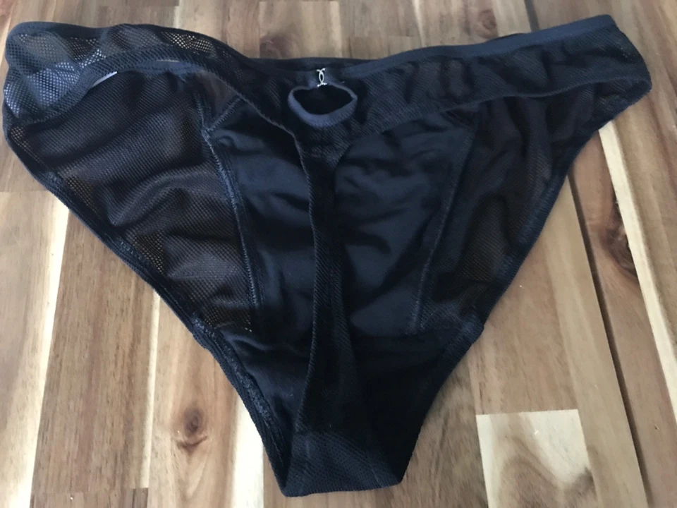 Elomi Kintai стринги Великобритании XL 16 черный полу чистый сетки Knickers белье 301270 - Изображение 2 из 4