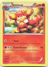 Simisear 23/146 Rare XY Base Set Pokemon Lightly Played