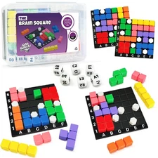 NONSOMPLE STEM Puzzle Game The Brain Square with 160000+ Solutions Pattern