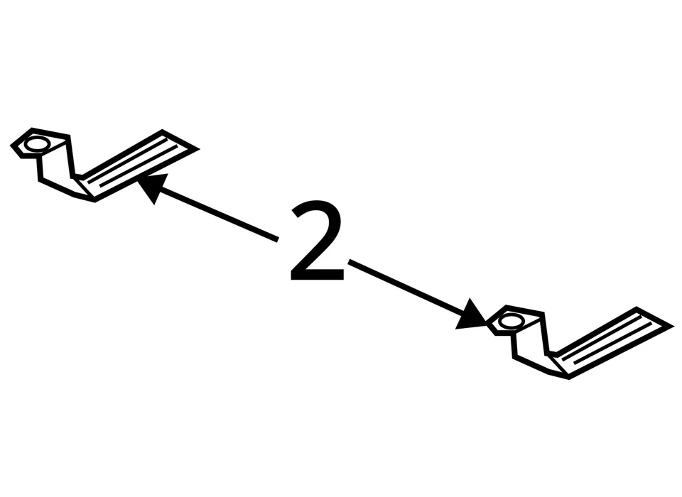 Ремень натяжения топливного бака 2004-2006 Volkswagen Phaeton 3D0201653A - Изображение 4 из 4