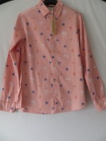 SCOTCH & SODA PINK PALM HAWWAIN SHIRT SIZE S NEW WITH TAG