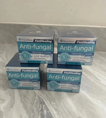 ROYCEDERMM 4 X RoyceDerm Antifungal Cream for Skin: Anti-Fungal Cream 100 Mil Plant Based
