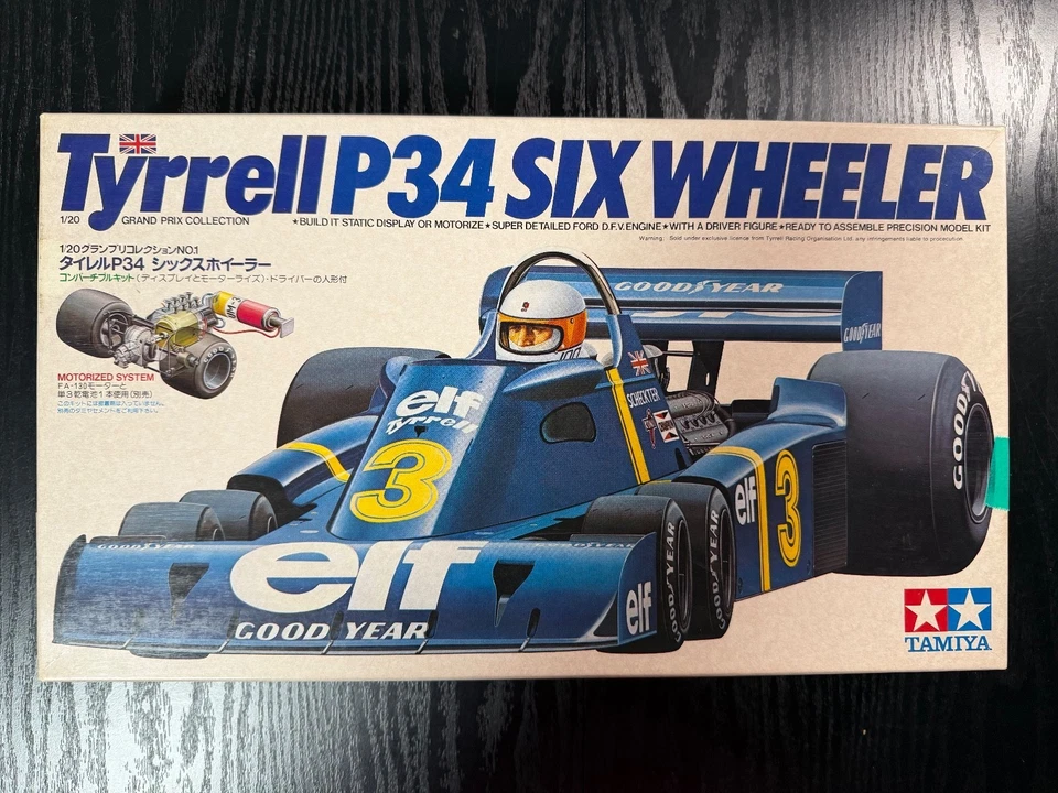 TAMIYA 1/20 Tyrrell P34 SIX WHEELER F1. Articolo 20001 con NUOVE... - Immagine 2 di 4