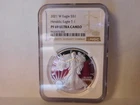 2021-W Proof  American Silver Eagle Dollar NGC PF 69 Heraldic Eagle T-1