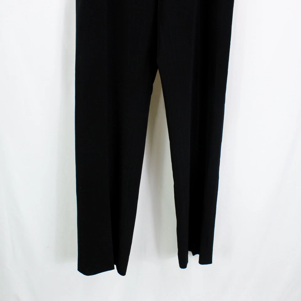 Philippe Adec Black Straight Leg Button Closure Dress Pants - Image 4 of 4