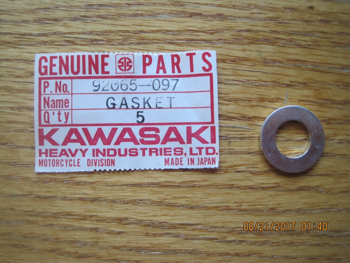 NOS Kawasaki KZ200 KZ440 KZ1000 Drain Plug Gasket 92065-097 1005