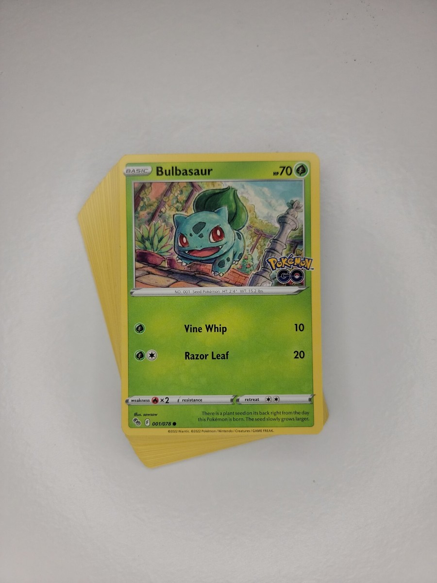 Pokemon GO Pokemon Cards, All Common, Uncommon And Holo Rare Cards.