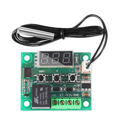 2Pcs XH-W1209 DC12V  Digital Temp Thermostat Temperature Control Switch Plate F