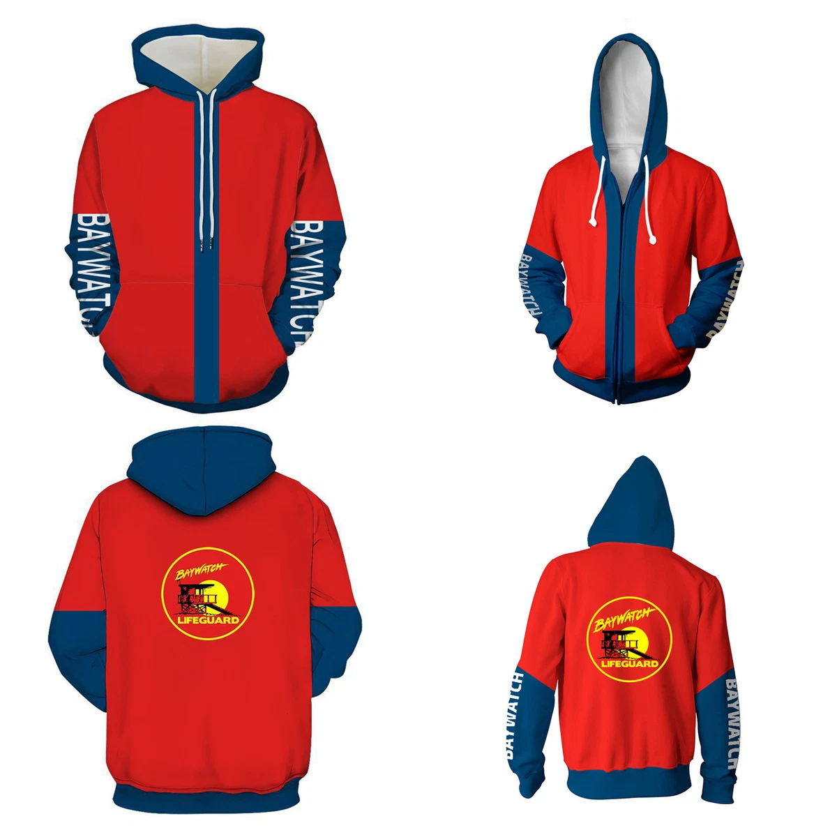 Baywatch hoodie lifeguard clearance