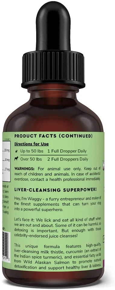 WONDER PAWS Milk Thistle for Dogs, Liver Support for Dogs, Supports Kidney Funct - Image 3 of 4