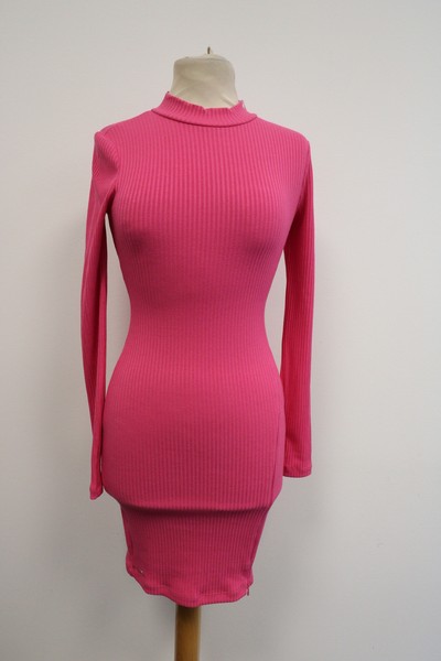 Guess Damen Kleid Dress Schwarz Langarm Gr.Xs Neu-image