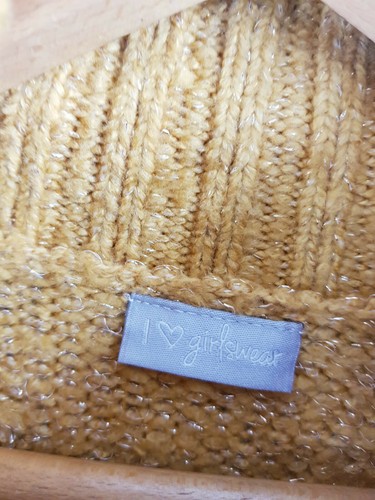 I Love Girls Wear Yellow Regular Fit Knit Jumper/Sweater Size M 9 Years Old - Picture 5 of 12