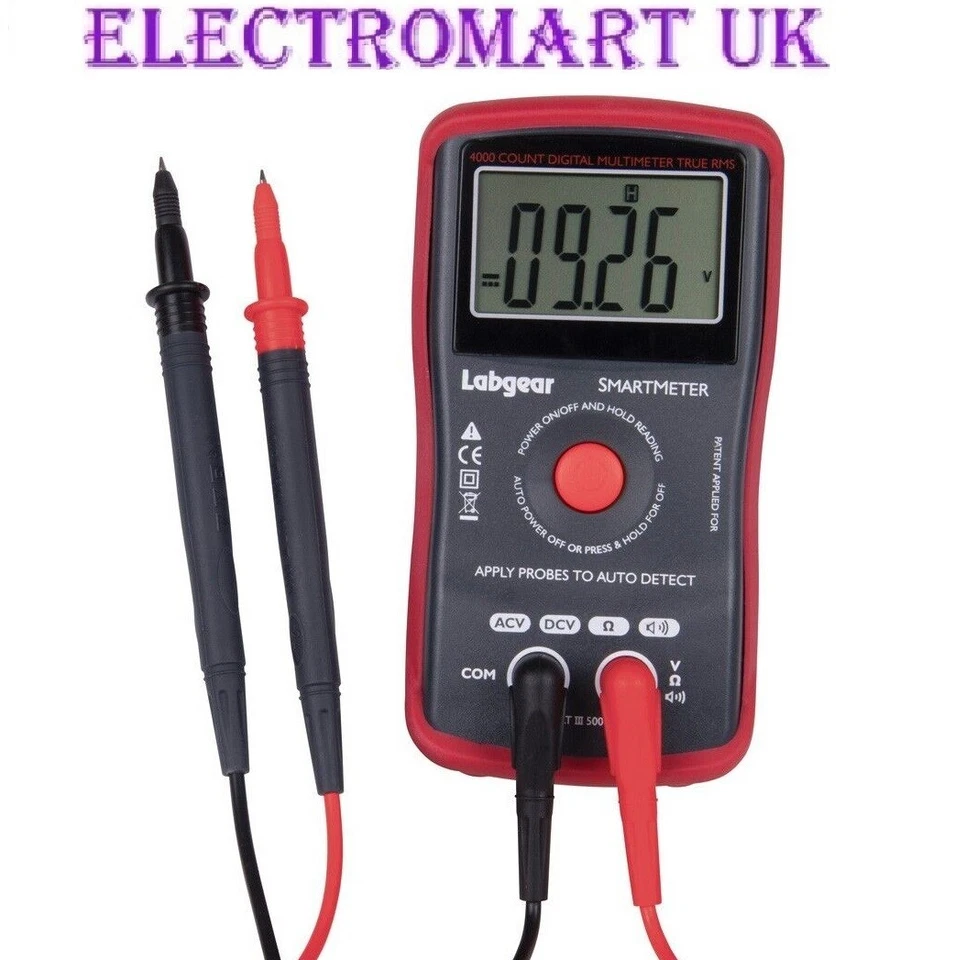 LABGEAR AUTO RANGE DIGITAL MULTIMETER TEST METER AC/DC VOLTAGE CONTINUITY BUZZER
