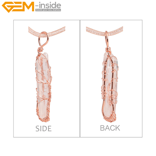 Natural Life Tree Chakra Rock Quartz Jewelry Pendant Necklace16'' Energy Healing - Picture 27 of 30