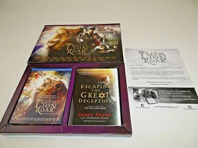 Let The Lion Roar Blue-Ray +DVD + Book Ancient Deception Meets Light Derek Frank