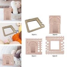Wood Knitting Gauge Rulers Multipurpose Quilting Rulers Craft Crochet Hook
