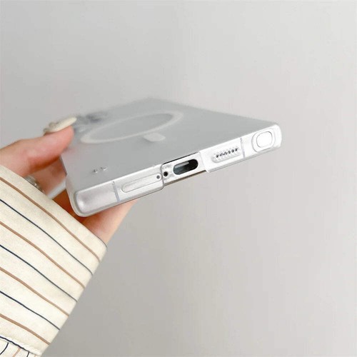 Ultra Slim For Magsafe Clear Frameless Phone Case For Samsung S25 S24 Plus S22 S - Bild 6 von 54