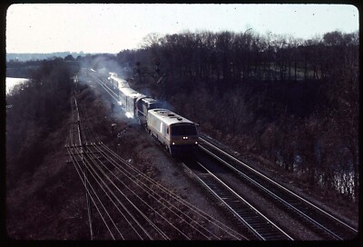 Original Rail Slide - VIA Rail Canada 6905+ Bayview ON 12-19-1983