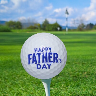 Happy Father's Day Golf Balls - 6 Pack - Perfect Gift Idea for Dad!