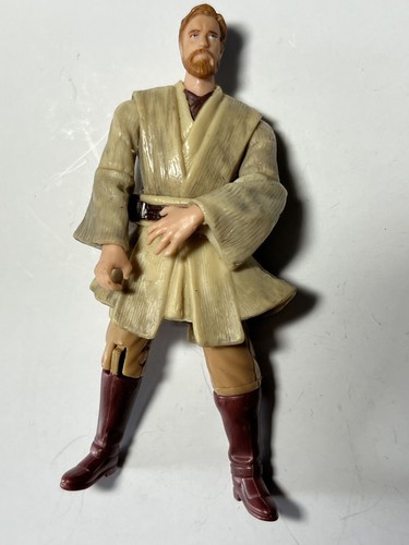 Figura de acción suelta Star Wars Rots #27 Obi-Wan Kenobi Jedi Kick Hasbro 2005 - Imagen 2 de 4
