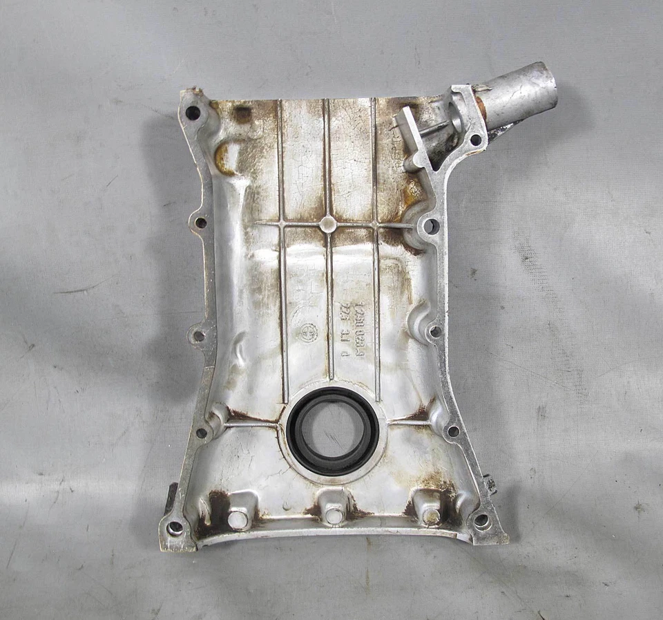 BMW M30 6 cilindros 3,2 L 3,5 L cubierta de distribución principal inferior sello 1975-1993 USADO OE Foto 2 de 3