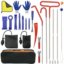 27x Car Door Repair Hand Tools Wedge Pump Locksmith Air Cushion Grabber Tool Set