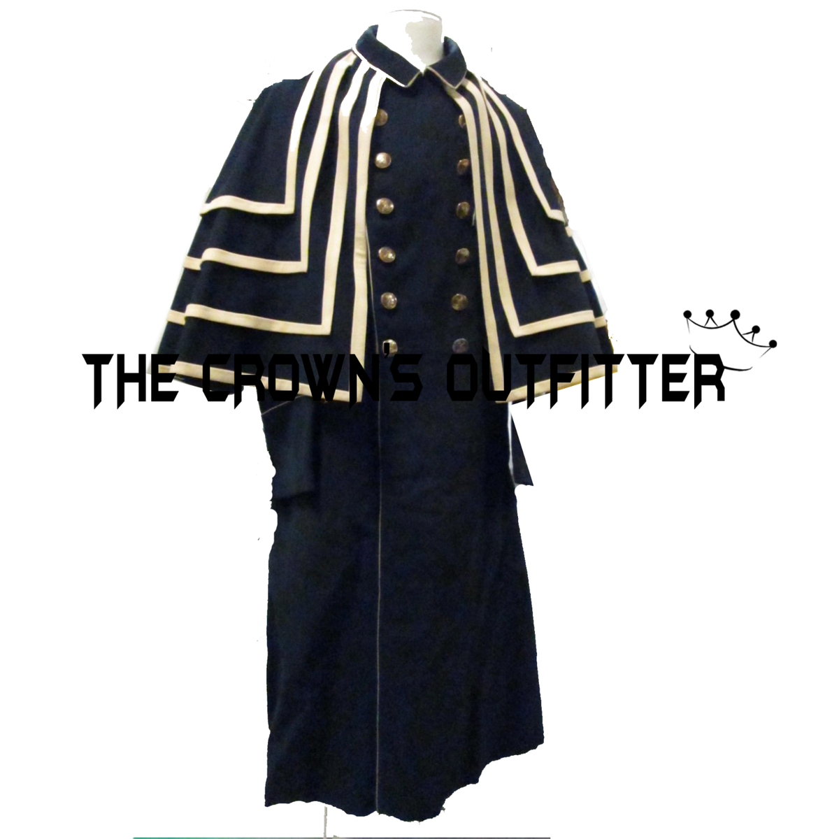 New Black Wool 4 Layer Inverness Cape,CoachmenVictorian cape New Black Wool 4 Layer Inverness Cape,CoachmenVictorian cape
