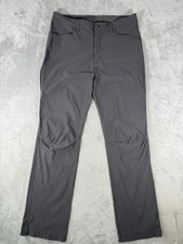Eddie Bauer Pants Men's 36x32 Grey Tech Performance Chino Hiking UPF 50