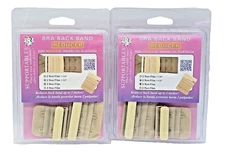 2-PK ~ Supportables Bra Back Band Reducer (2 Rows + 3 Rows) Up To 2 Inches BEIGE