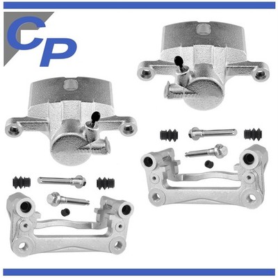 2 Bremssattel hinten für Mitsubishi Pajero II V2 V3 V4 u 2 Halter links rechts