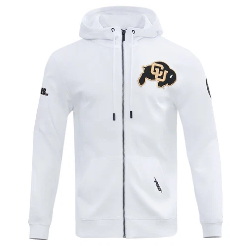Felpa con cappuccio e zip intera da uomo Colorado Buffaloes Coach Prime XXL nuova con etichette Deion