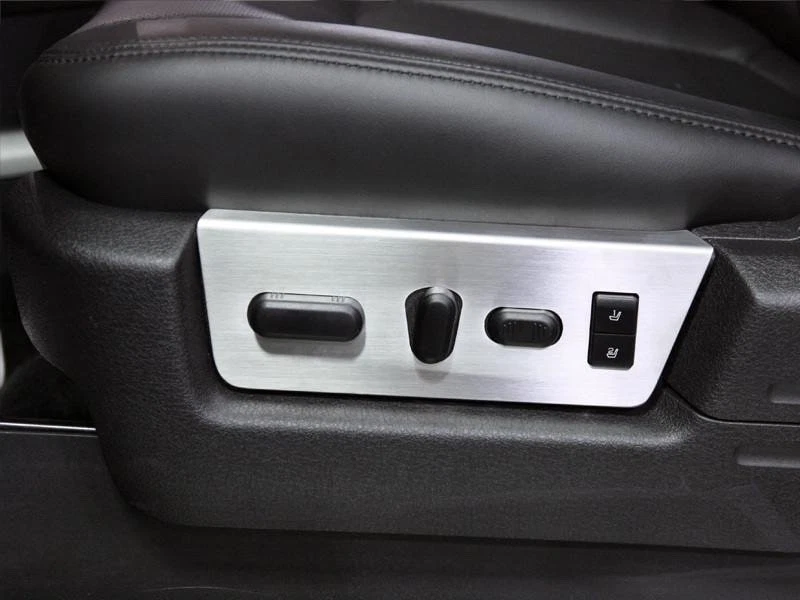 Painéis laterais balancim assento de aço inoxidável escovado 2 peças para 10-14 Ford F-150 Raptor - Imagem 3 de 4