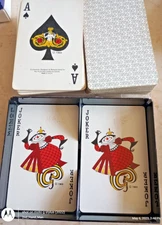 1969 RCI FMC FOOD MACHINERY CORPORATION BRIDGE/SWAP/PLAYING CARDS DECKS W/CASE