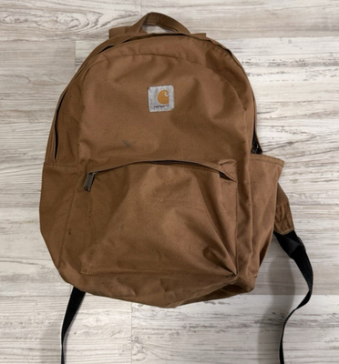 Carhartt Backpack Brown Canvas Workwear School Travel Laptop  display picture 1