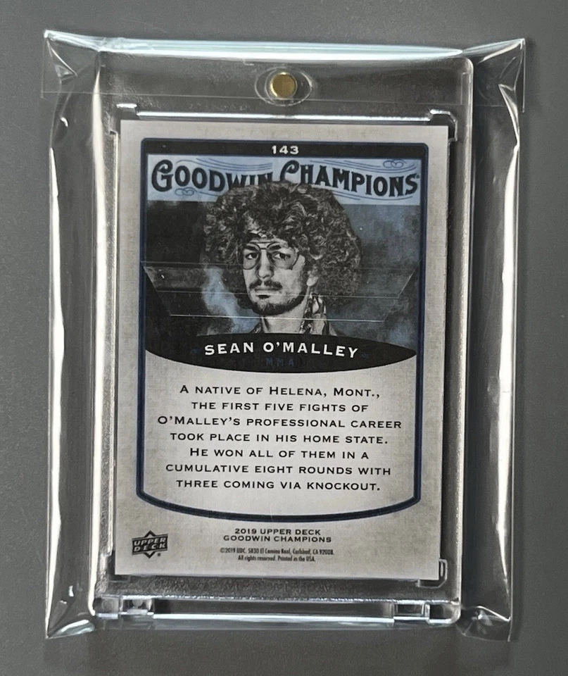SEAN O’MALLEY ⚡️UFC CHAMPION!! ”RARE”✨ROOKIE✨CARD  UPPER DECK 2019 - Image 2 of 2