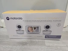 ✨Motorola Baby Monitor VM855-2 Indoor 2 Camera Video W/ Crib Mount HD 720p